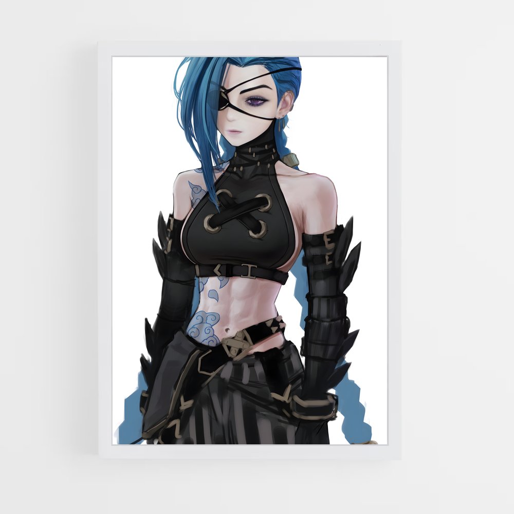 Poster Jinx au Folie – affiche League Of Legends (vue 3)